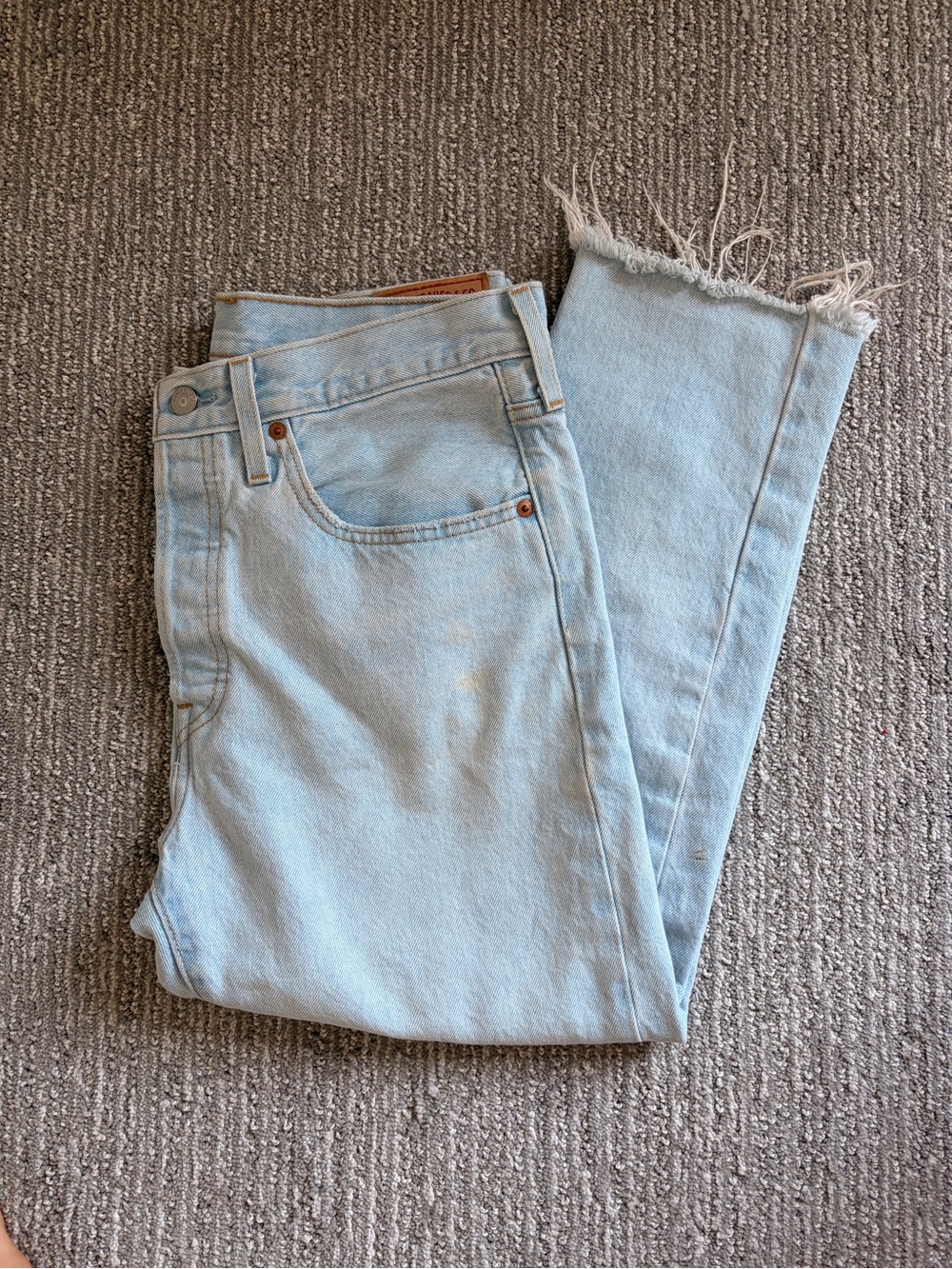 Levi's Light Blue High-Rise 501 Jeans